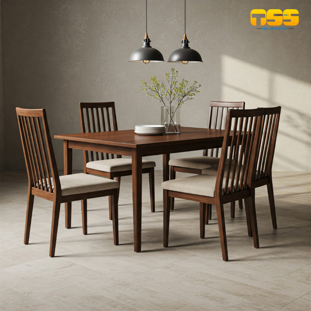 4 Seater Dining Set (Beige BW2)