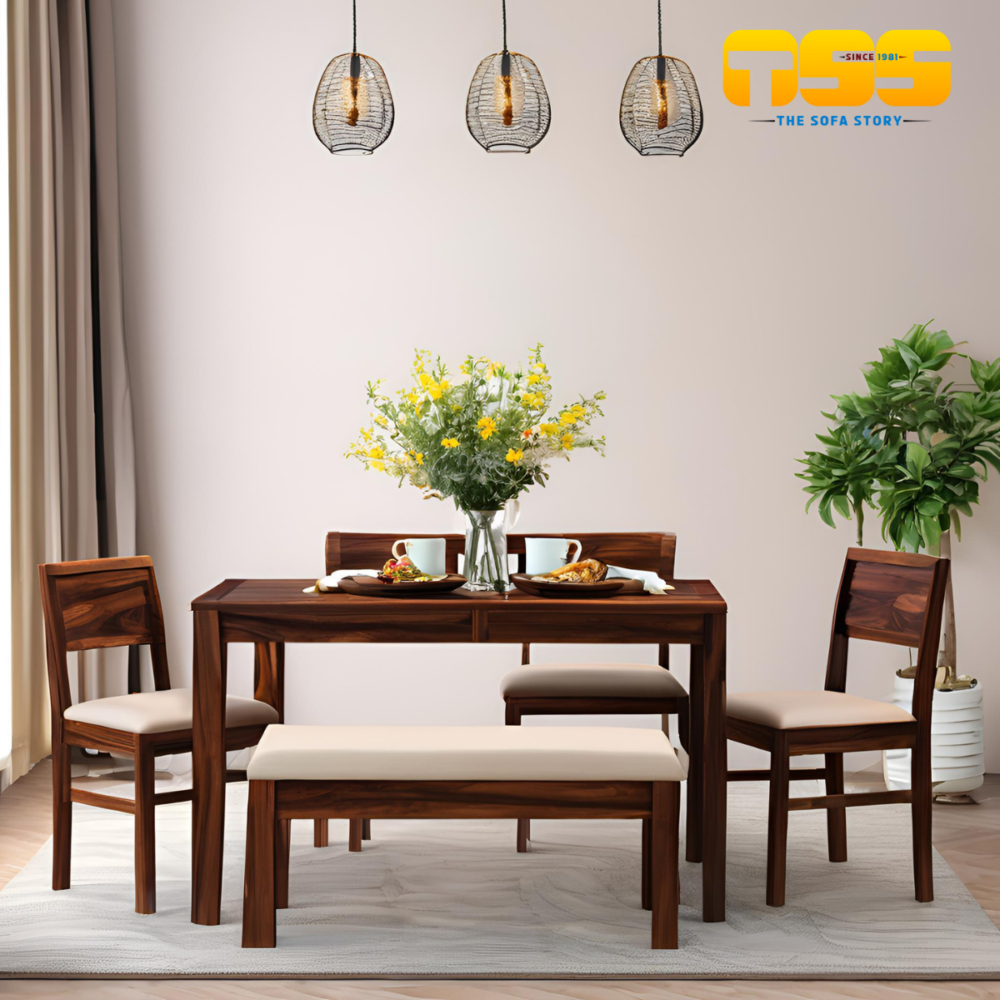 4 Seater Dining Set (Iris Cream IW9)