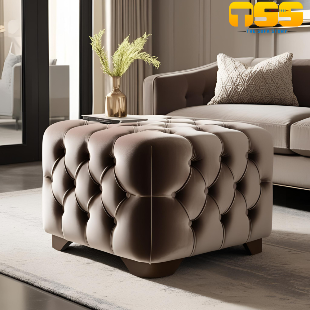 Designer Ottomans (Shiny Brown)