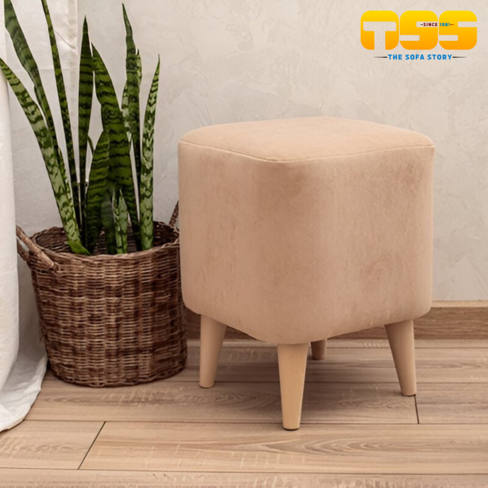 Designer Ottomans (Cream Square)