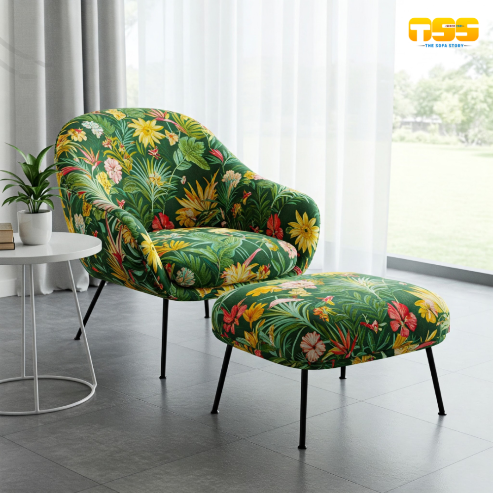 Iconic Chairs (Green Floral)
