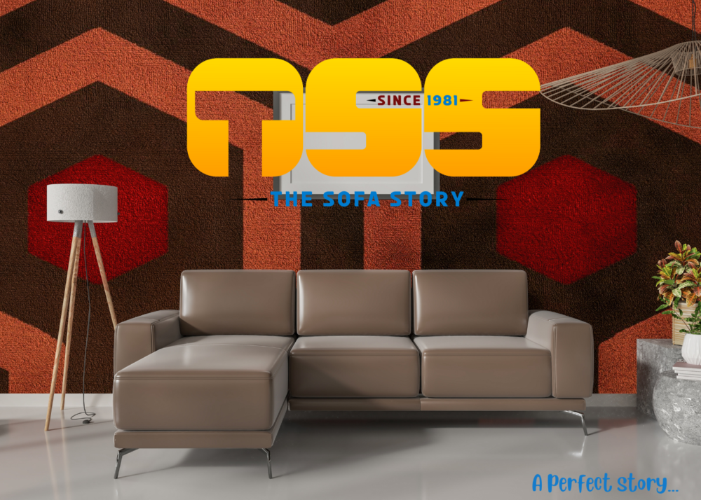 L Shaped fabric  Sofa (Beige Leather)