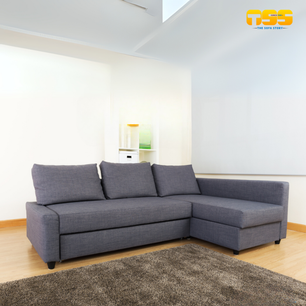 L Shaped fabric  Sofa (Grey)
