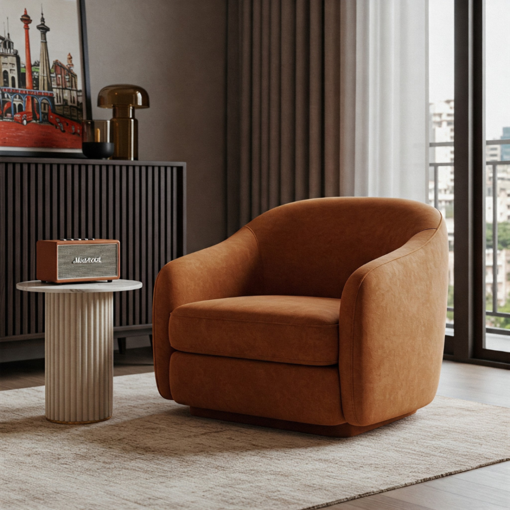 Lounge Chair (Light Orange)