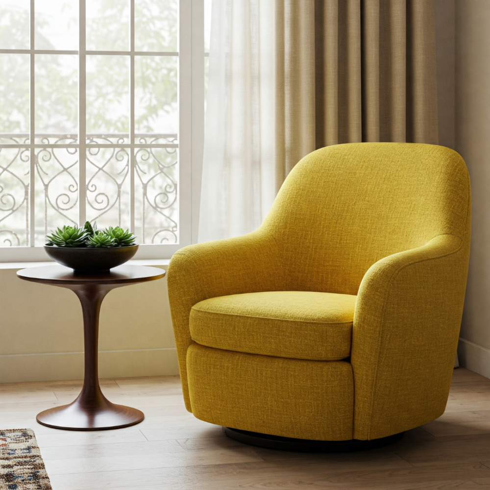 Lounge Chair (Mustard Yellow)