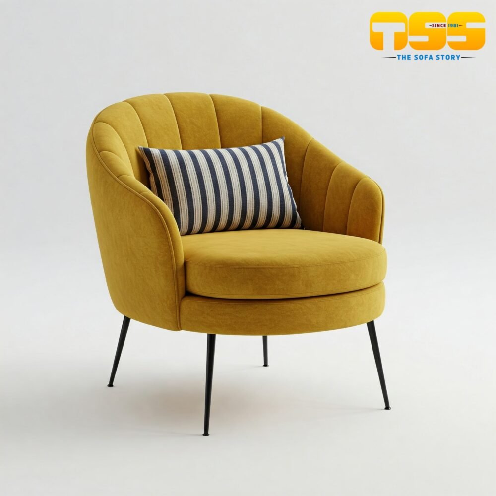 Lounge Chair (Mustard Yellow)