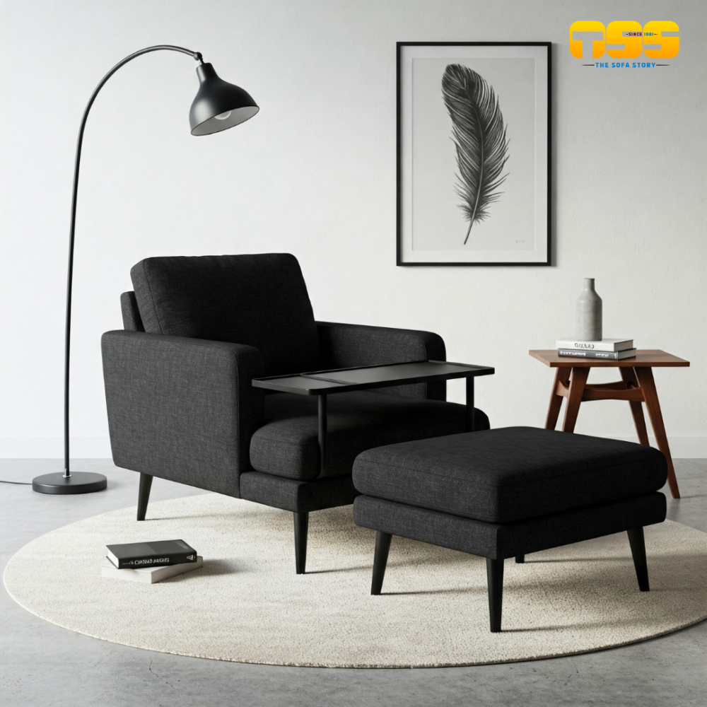 Lounge Sofa (Charcoal Grey)