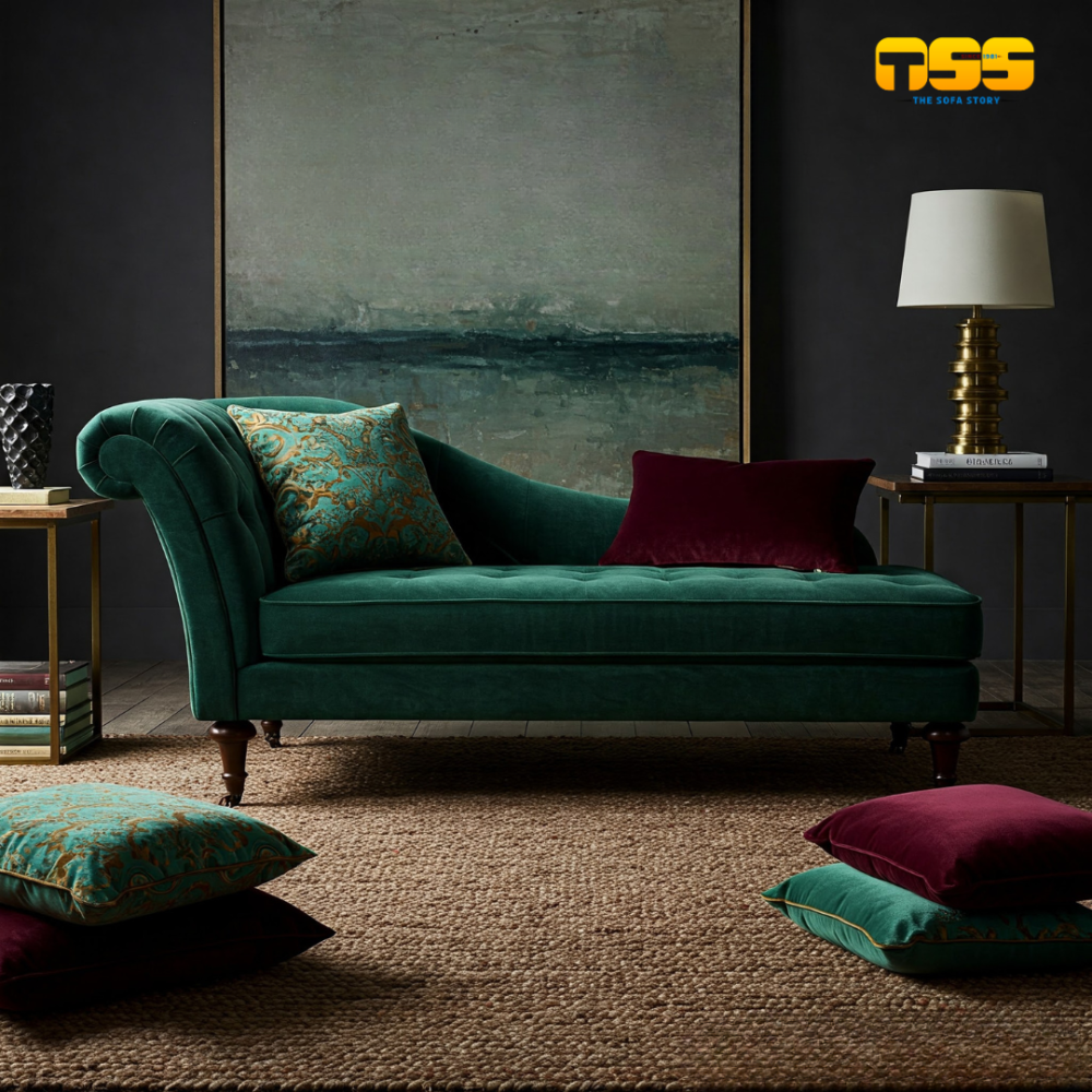 Lounge Sofa (Emerald Green)