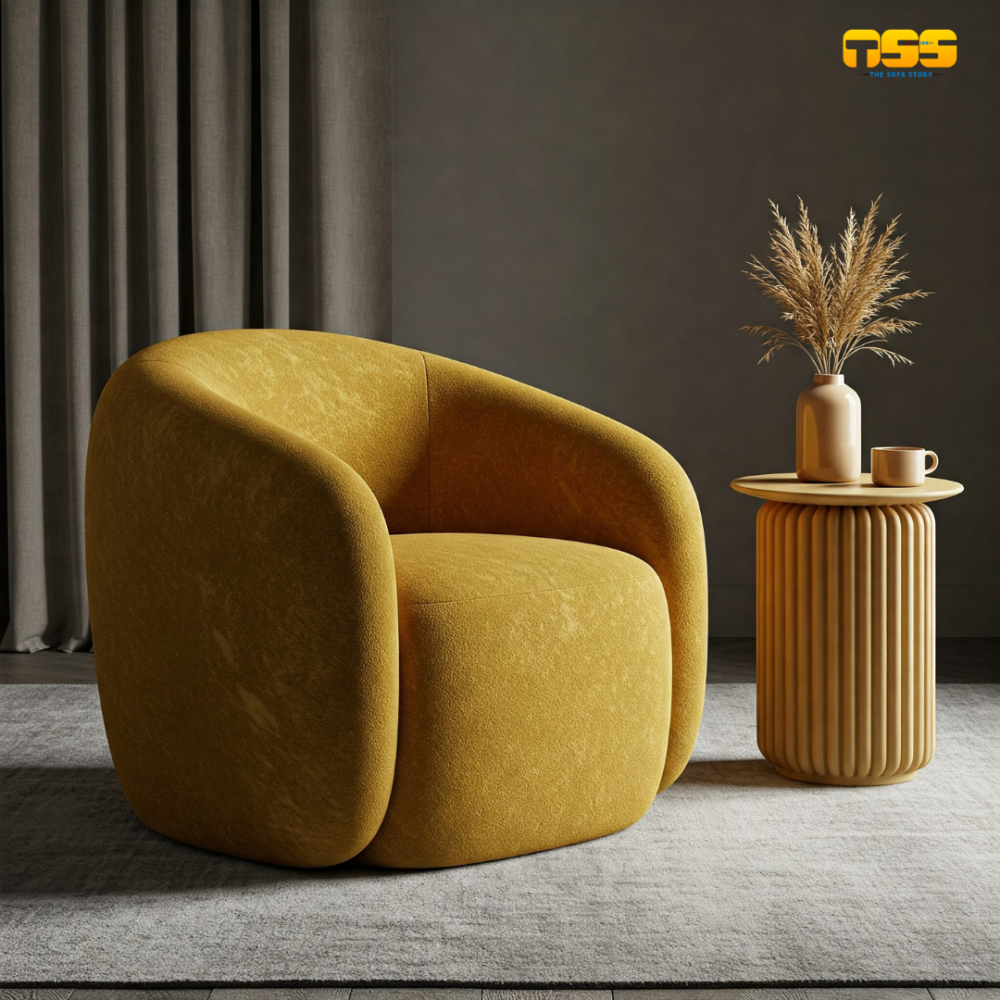 Ultra Lux Accent Chair (Mustard Yellow)