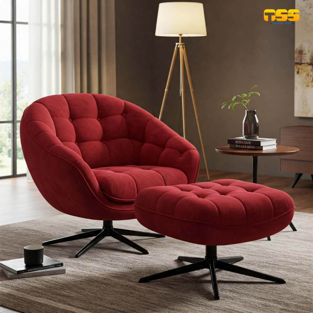 Ultra Lux Accent Chair (Red)