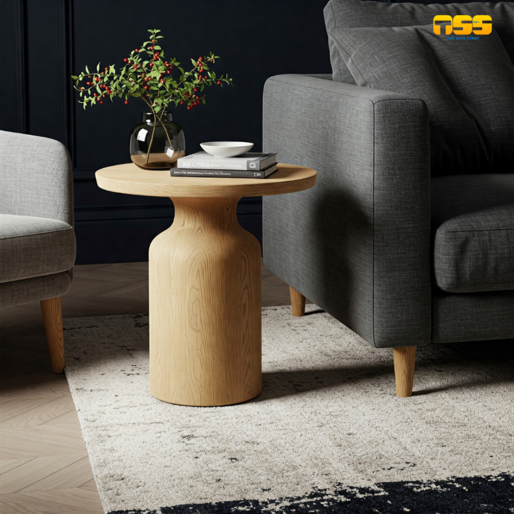 Ultra Lux Side table (Cream)