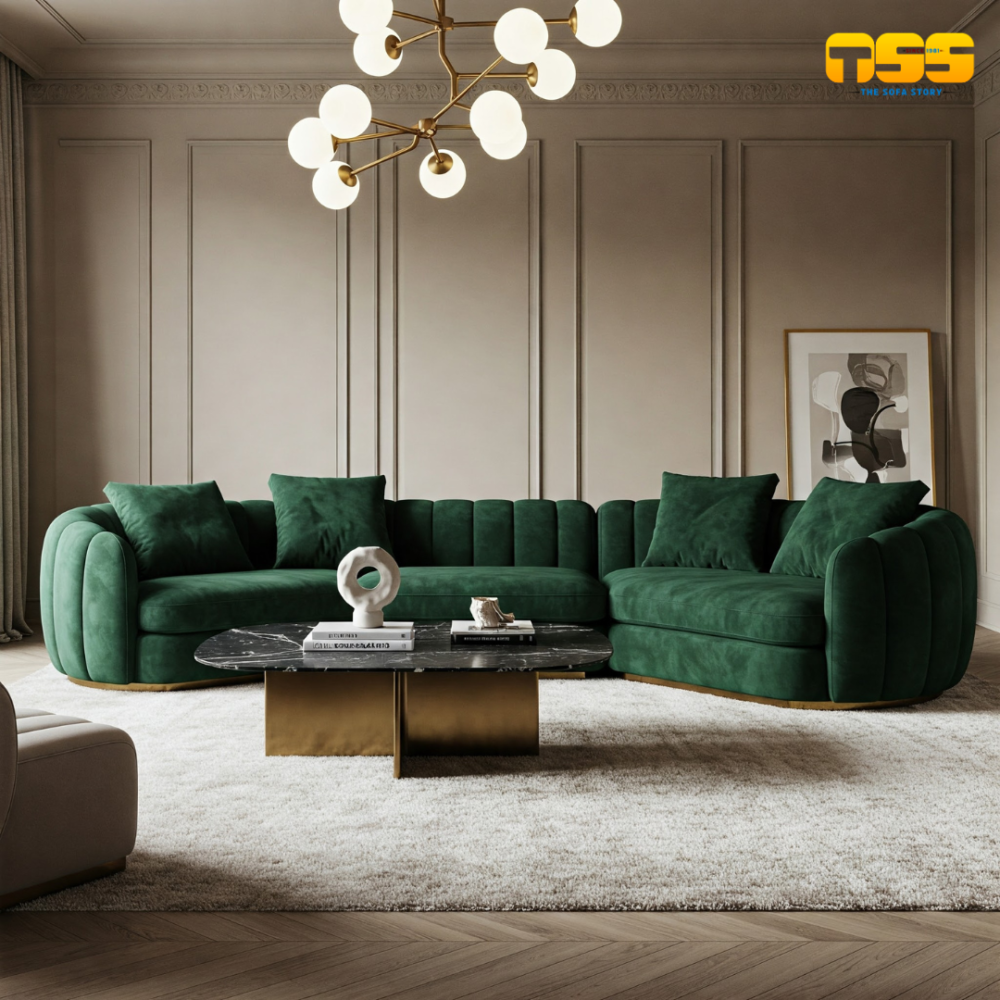 Ultra Lux Sofa (Emerald Green)