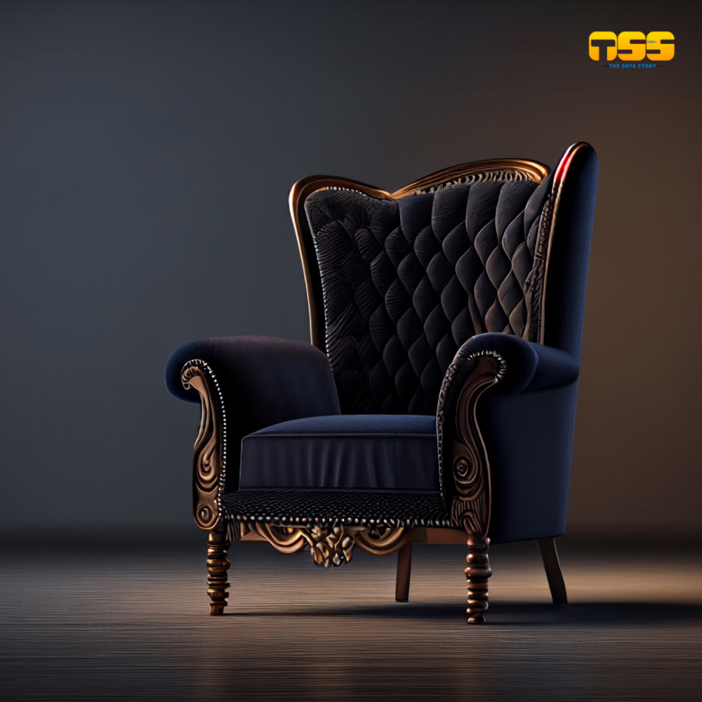 Royal Wedding Chair for couple  Blue