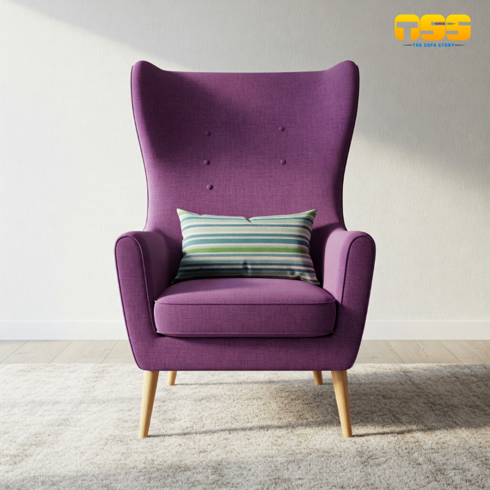 Wing Chair (Purple)