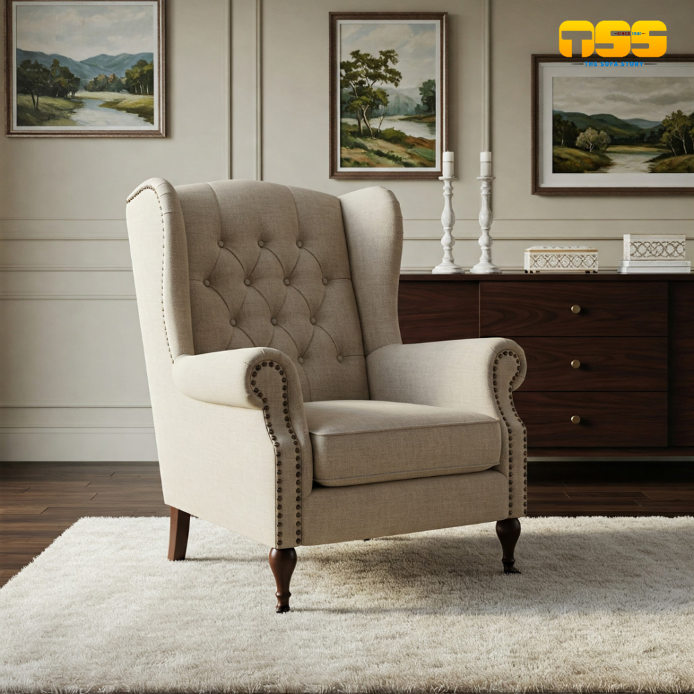 Wing Chair (White)