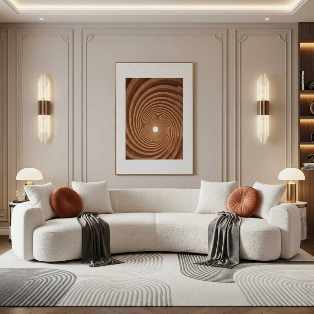 Ultra Lux Sofa (Fur White)