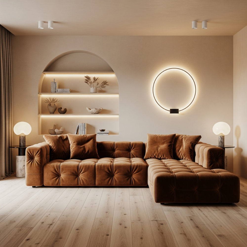 Ultra Lux Sofa (Orange)